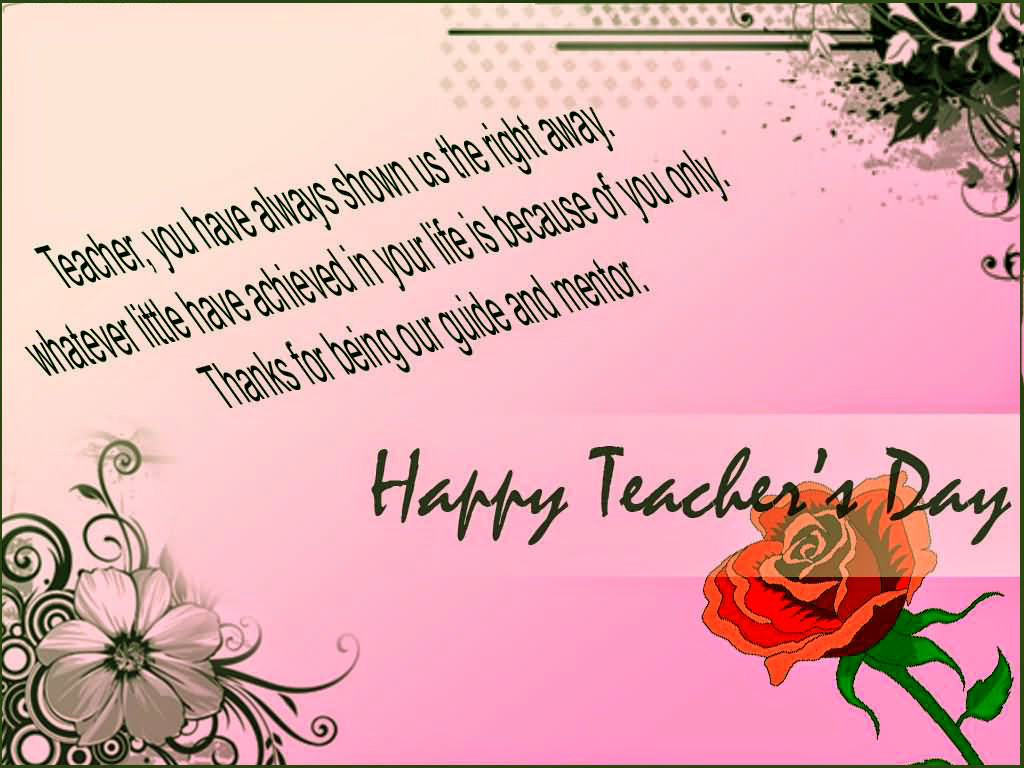 Teachers Day Greeting Card 