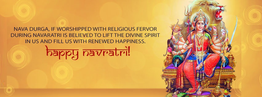 Navratri Durga Facebook Cover Photo Banners Free Download