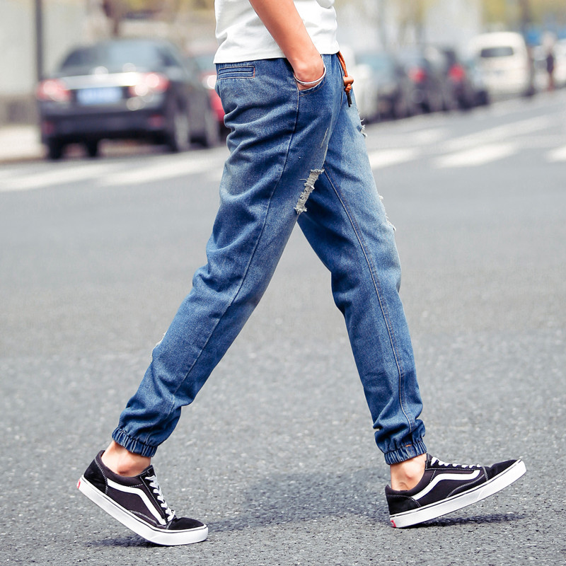 2015-New-Arrival-mens-Stylish-ripped-Jogger-Jeans-Skinny-biker-jeans-Denim-Pants-Plus-size-XXXL