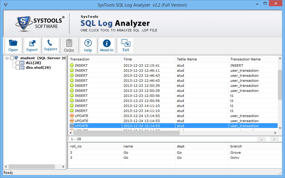 sqlloganalyzer