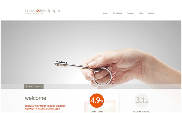 Mortgage Responsive WordPress Theme