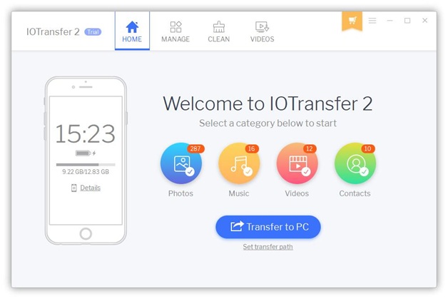 Ease with IOTransfer2 