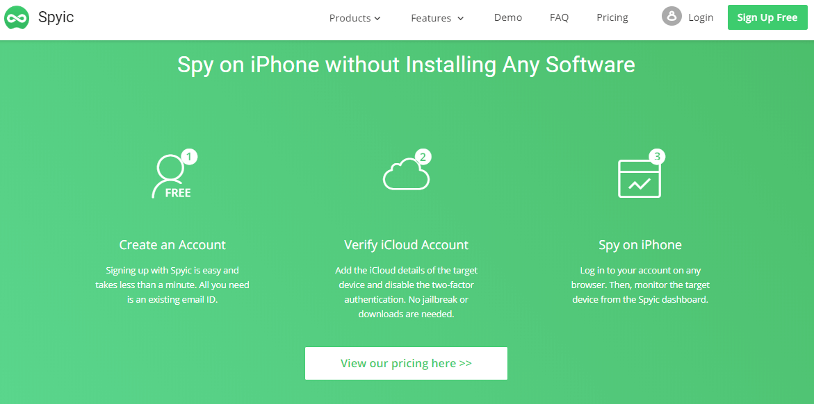 Spy on iPhone without Installing Any Software