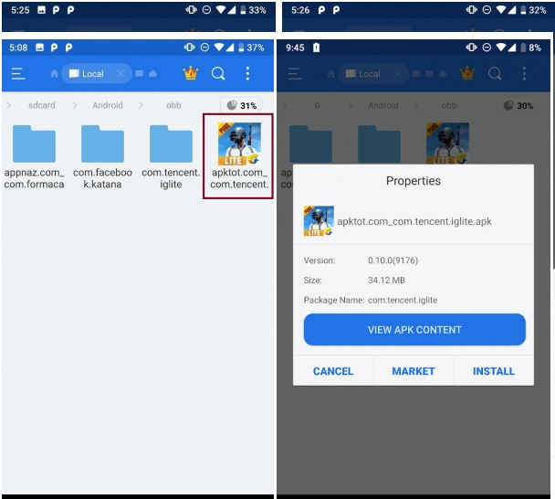 How to install APK with OBB files
