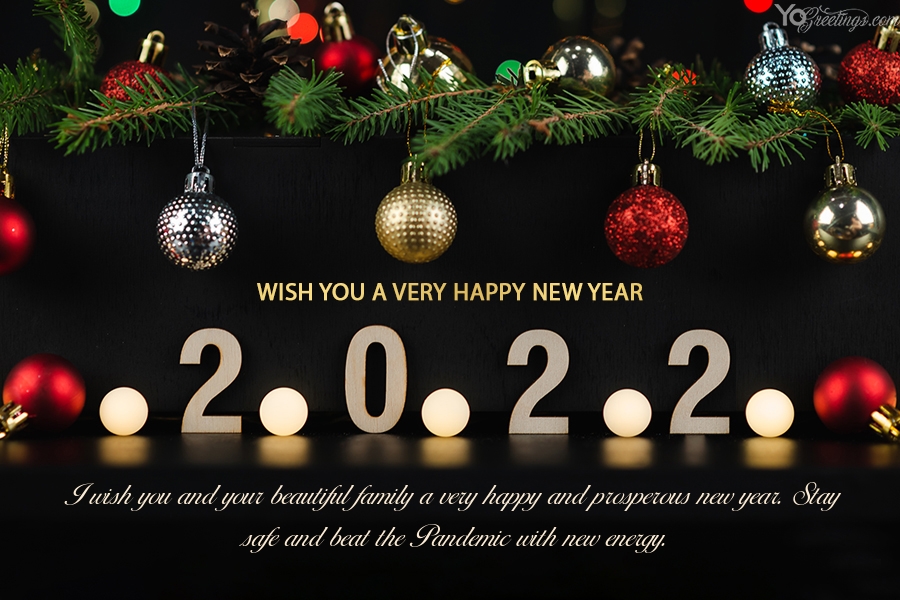Happy New Year Greetings Cards 2022