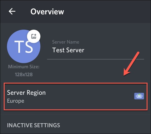 Discord Changing the region in mobile Overview