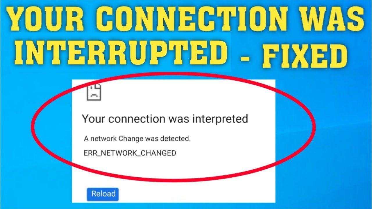Fix Network Change Detected Error
