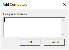 Add the computer name you then click OK.