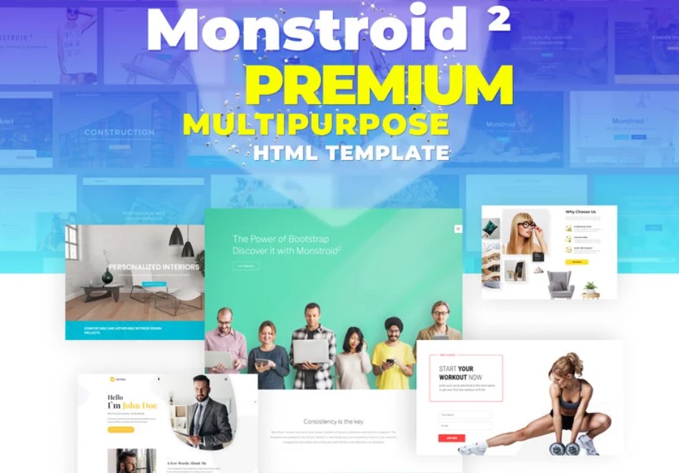 Home Page Template Monstroid2