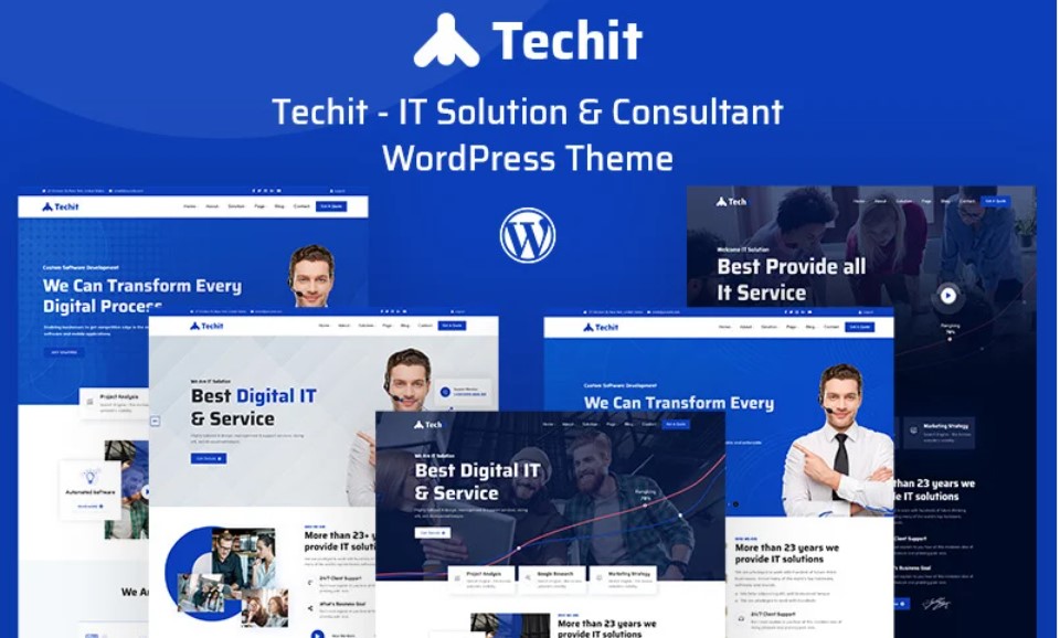Home Page Template Techit