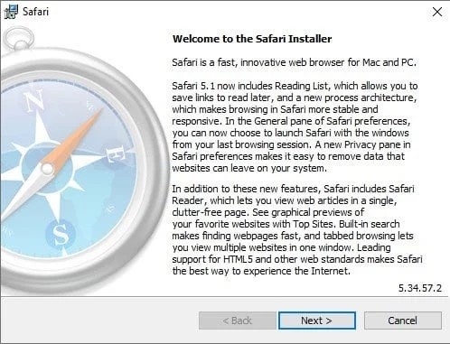 Steps to Install Safari Browser on Windows 10