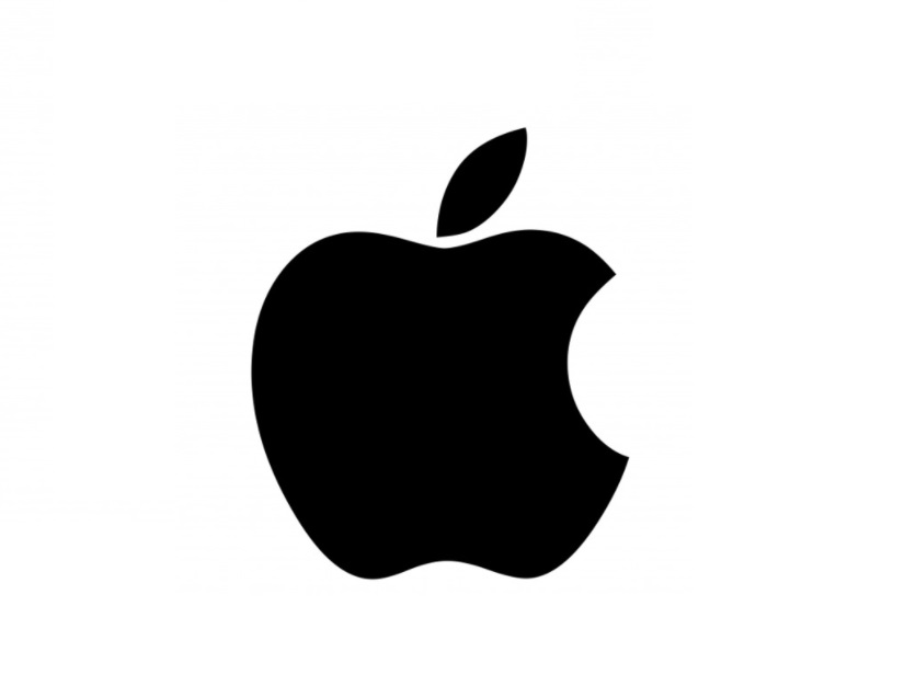 Flat Minimalist Current Apple Logo