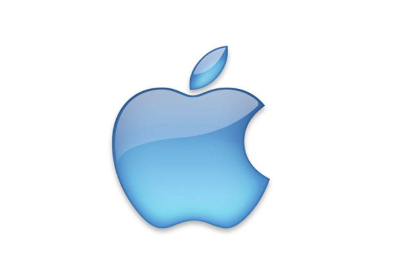 translucent apple logo