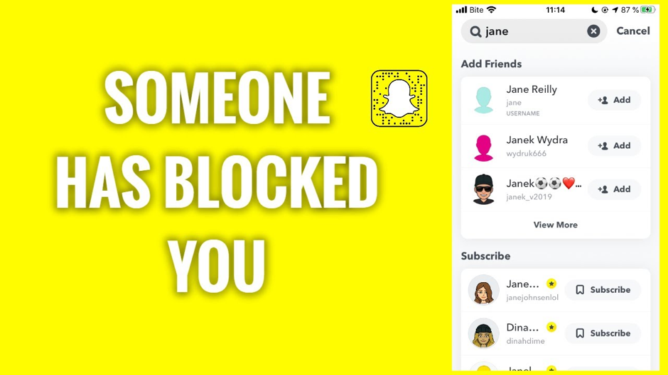 Blocking someone on Snapchat