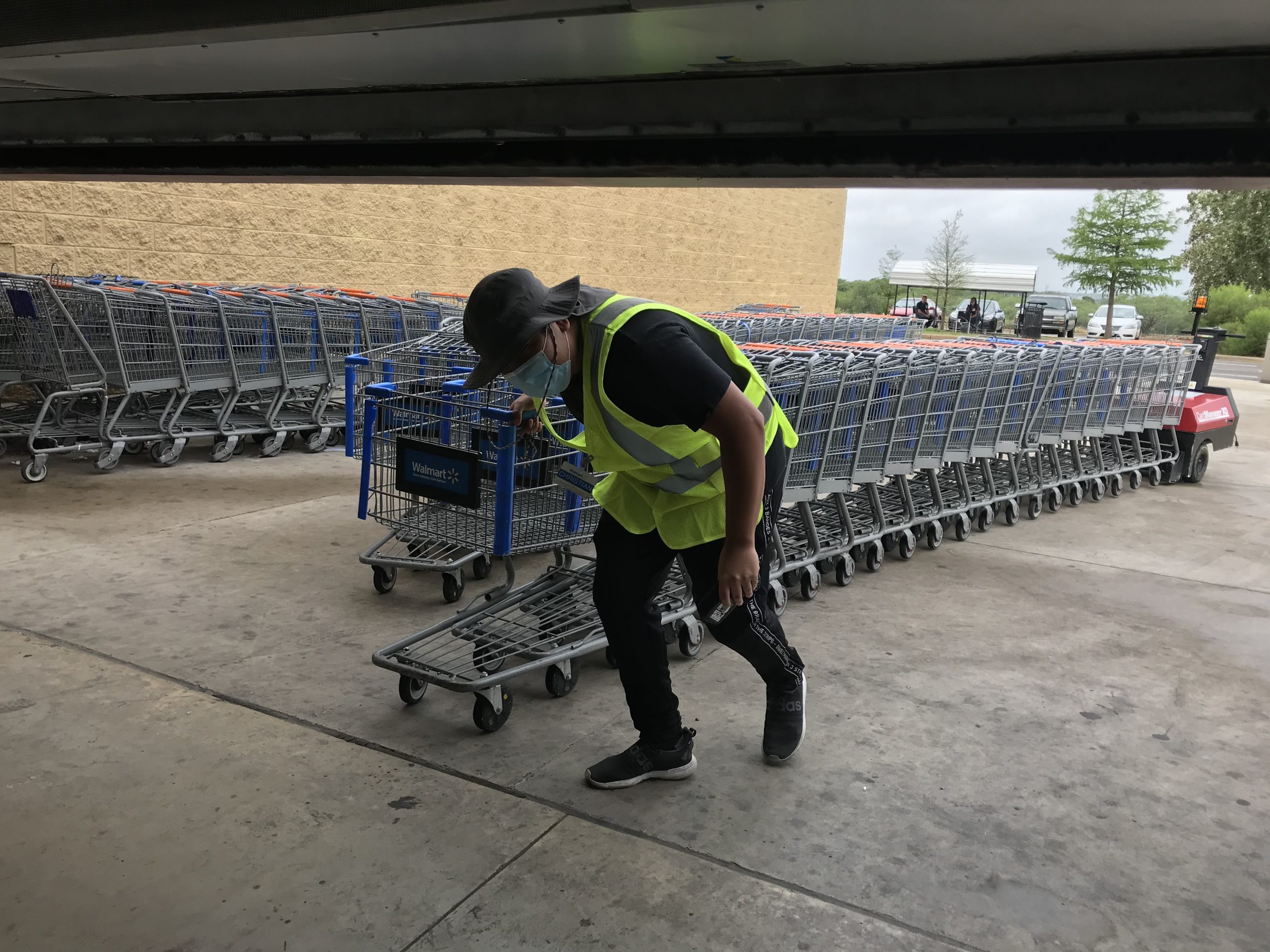 Cart attendants At Walmart