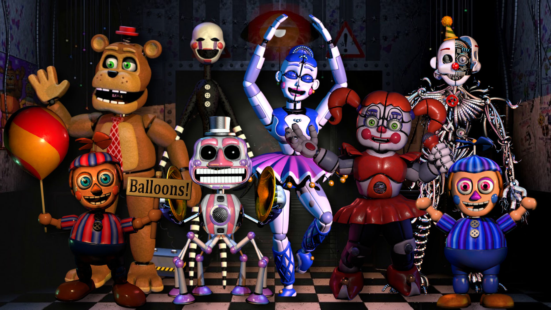 All The Characters Five Nights At Freddy S Amino - Reverasite