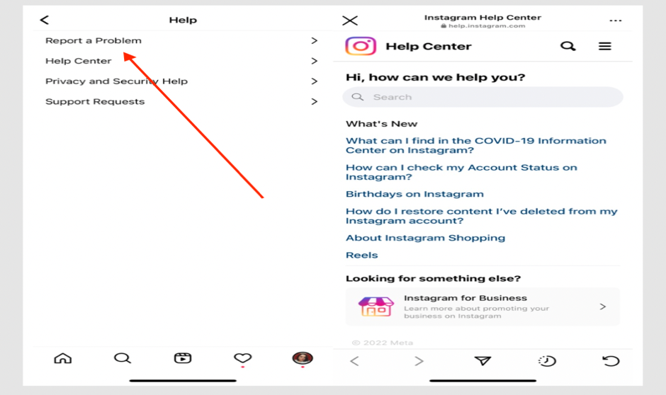 Try Help Center (Instagram)