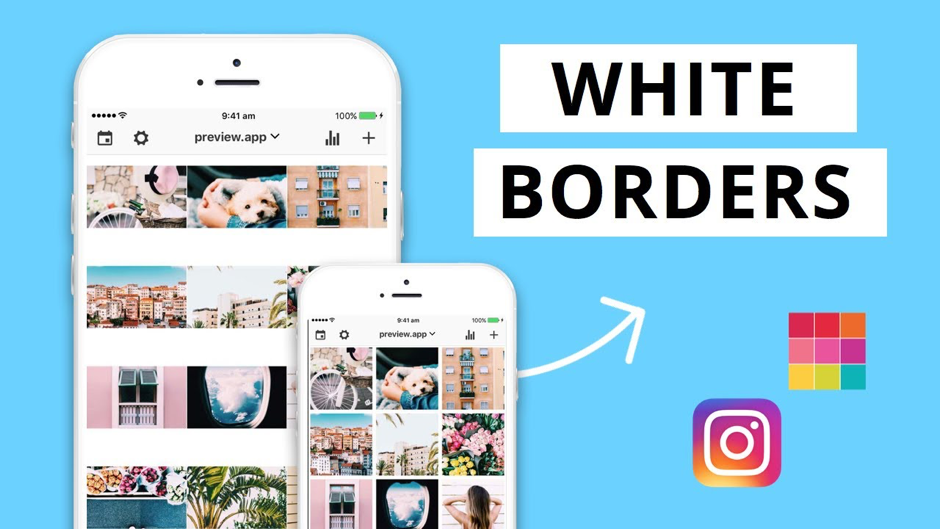 How to give a Border on Instagram Picture through Instagram?
