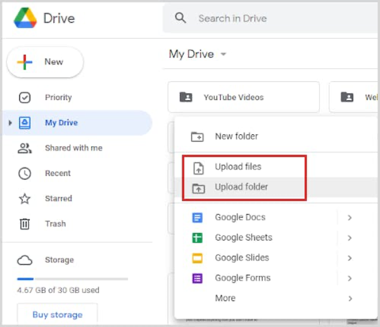 Steps to Transfer the Ownership of Particular Files in Google Drive