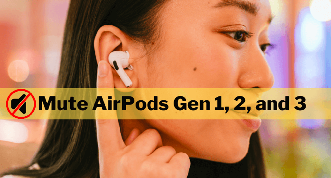 Muted AirPods