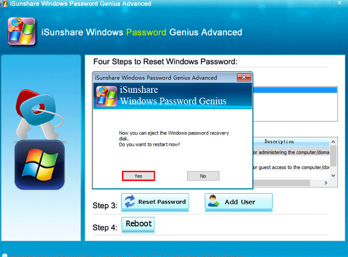 iSunshare Windows Password 