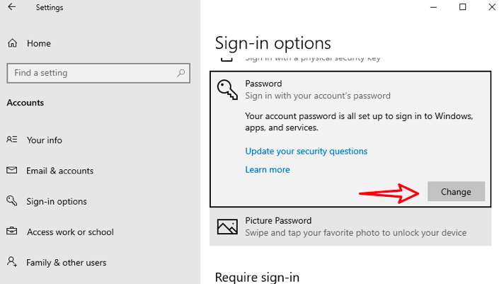 Sign-in Options