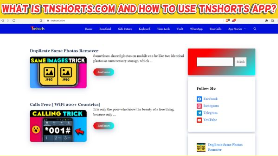 How to Use Tnshort.com?