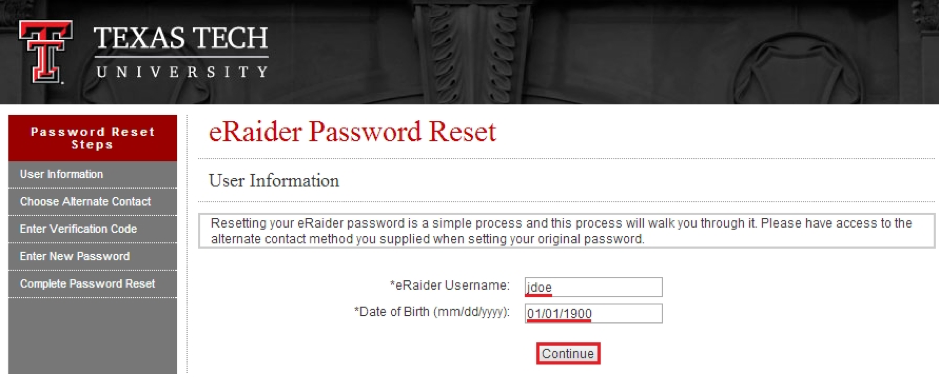 How to Reset Password?