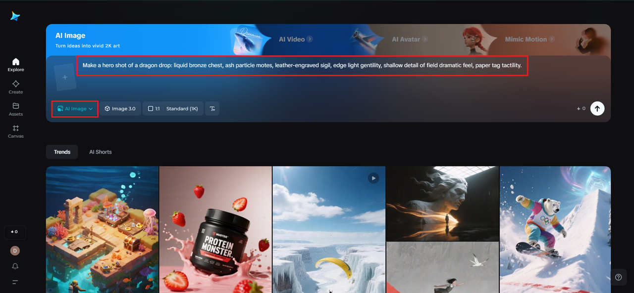 Compose a text prompt