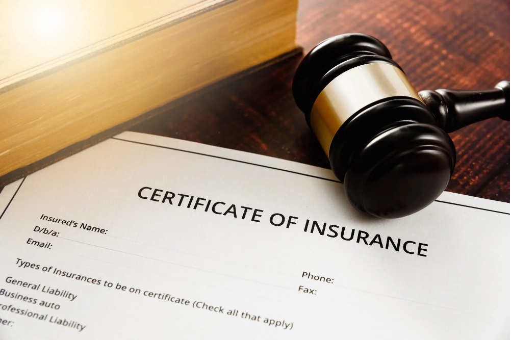 Certificate of Insurance