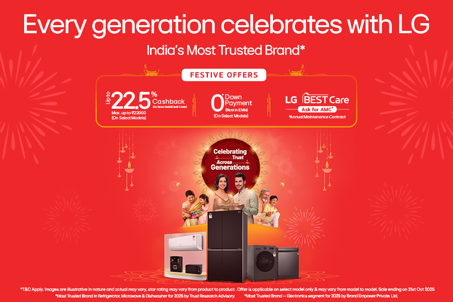 This Diwali Every Generation Celebrates with LG Festive Offers