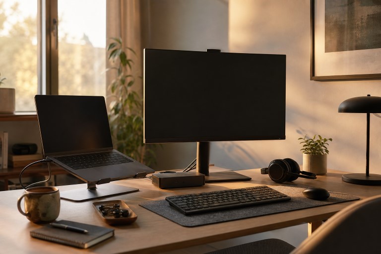 Hybrid Desk Setup